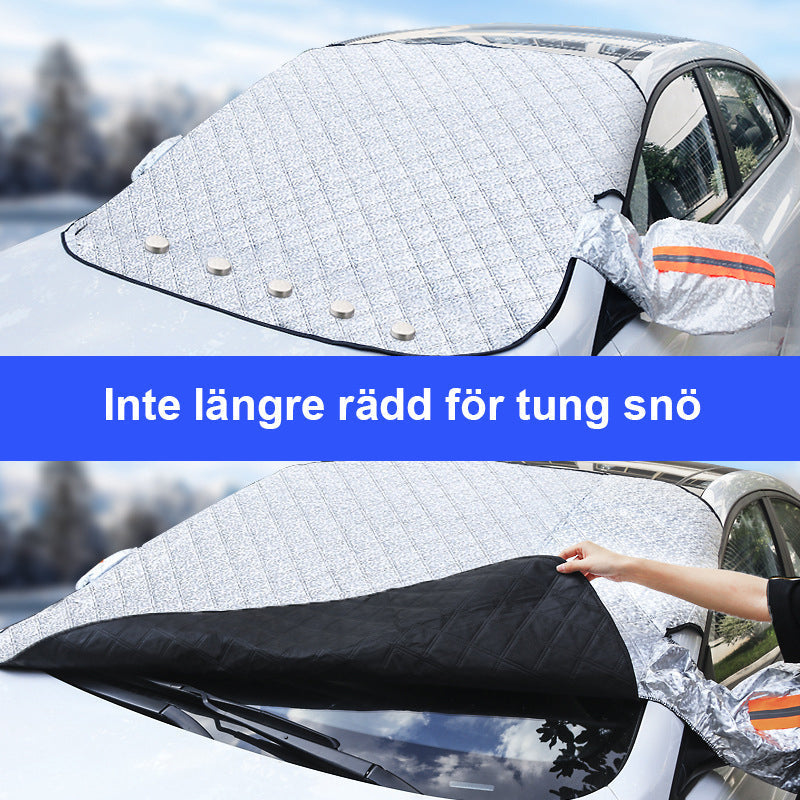 Magnetisk Bilvindueskydd | Universelt Frostvern med 5 Magneter | UV-Bestandig, Vannavstøtende & Lett Oppbevaring