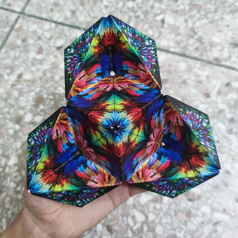 Magisk Magnetisk Kub – Skap 70+ Geometriske Former, Kreativ Byggleke for Barn 8+