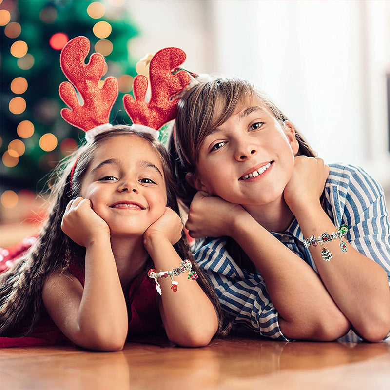 24 dagers nedtellingskalender - gjør-det-selv julekalenderarmbånd-sett