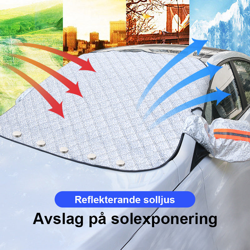 Magnetisk Bilvindueskydd | Universelt Frostvern med 5 Magneter | UV-Bestandig, Vannavstøtende & Lett Oppbevaring