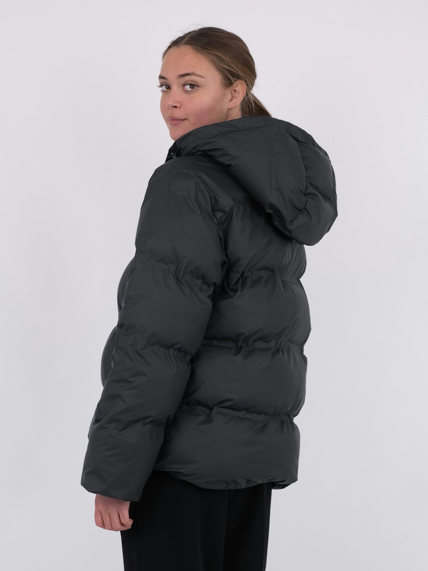 Fox C Puffer Jakke – Vanntett, Vattert og Oversized Boblejakke med Avtagbar Hette