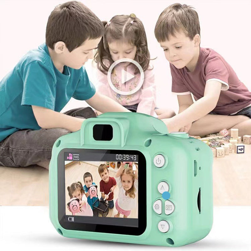 HD Digitalkamera for Barn | Lekekamera med Selvutløser, Video & Spill | USB-Ladbar, 32GB Støtte
