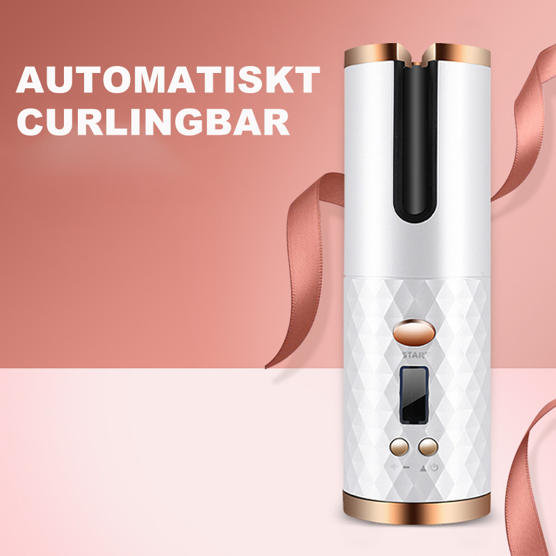 Trådløs Automatisk Løkjerette | 6 Temperaturnivåer, USB-Ladbar & Bærbar | For Alle Hårtyper