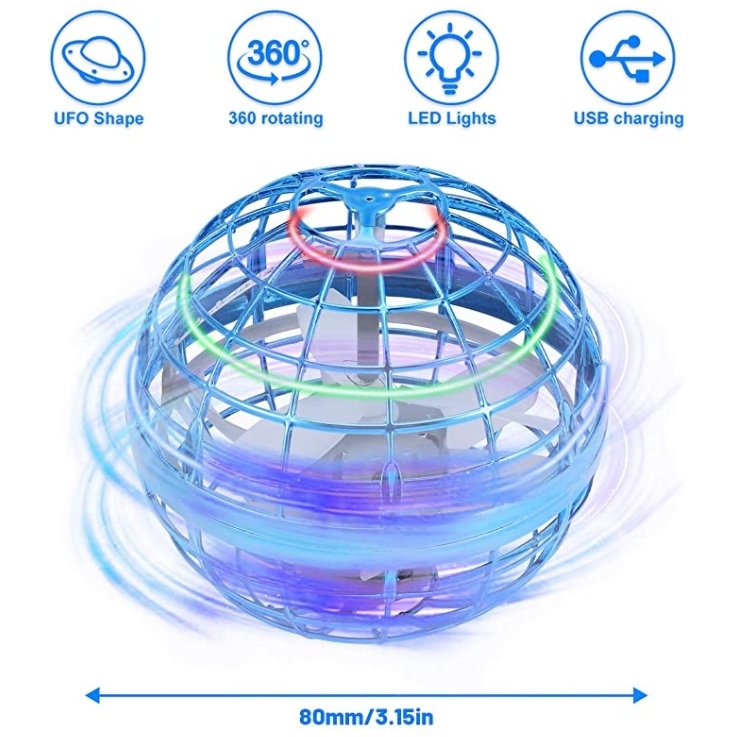 360 Flying Drone Ball Flynova LED Trick Boomerang Orb Ball