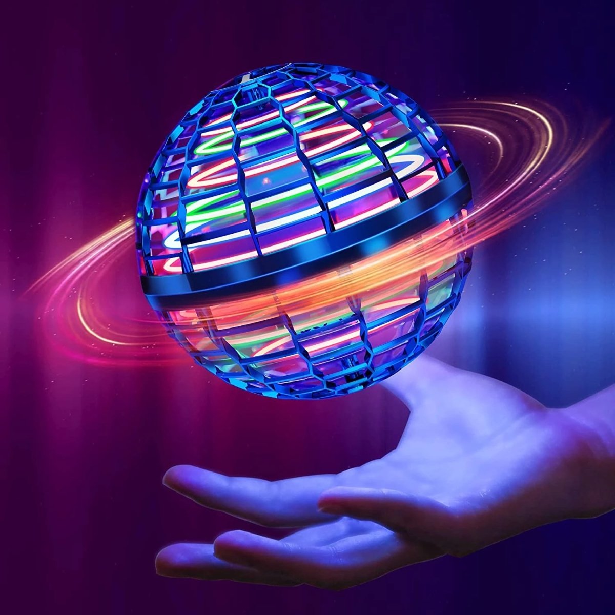 360 Flying Drone Ball Flynova LED Trick Boomerang Orb Ball