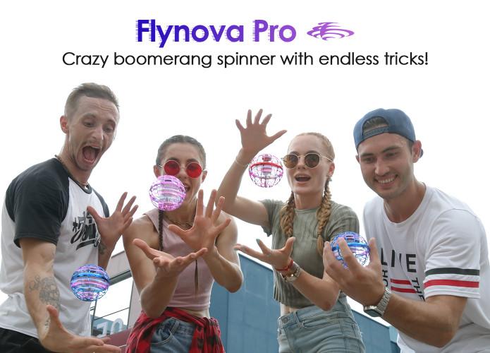 360 Flying Drone Ball Flynova LED Trick Boomerang Orb Ball