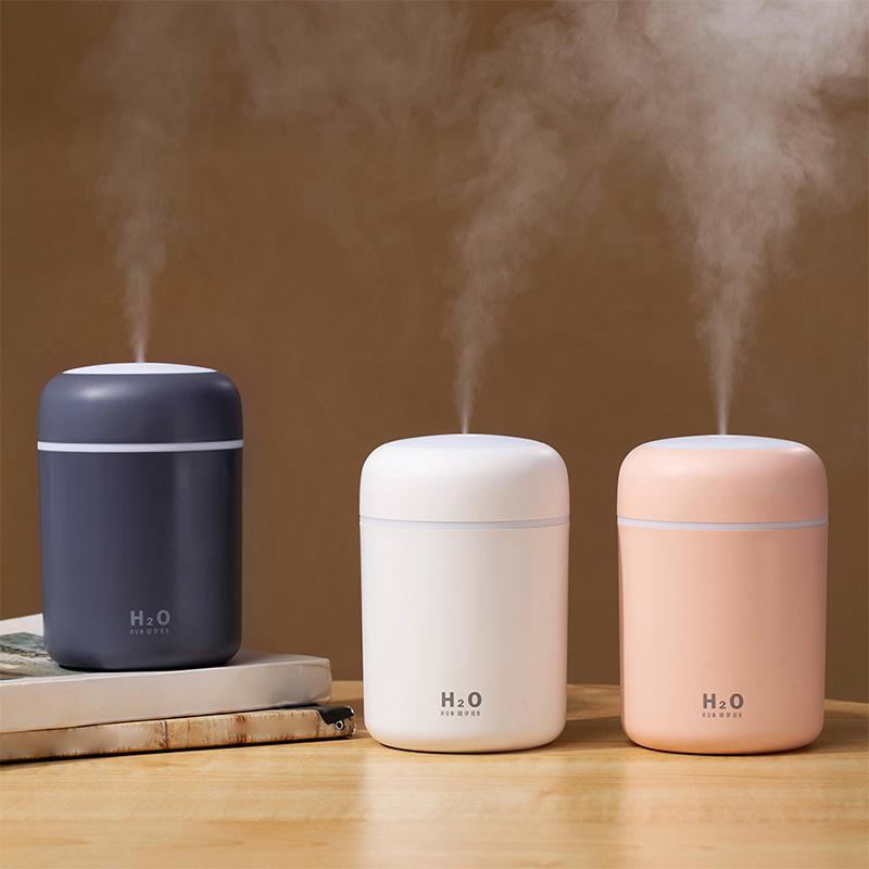 Stille Aromaterapi Diffuser | 7 Farger LED, Luftfukter & Timer | Essensielle Oljer, Nano-fukter for Hjem og Kontor