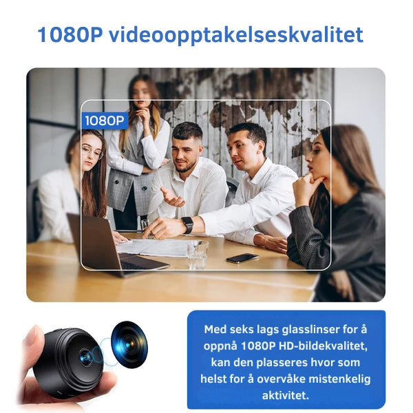 NanoWatch - Bærbart WiFi Kamera Med Lang Batterilevetid Og HD Opptak