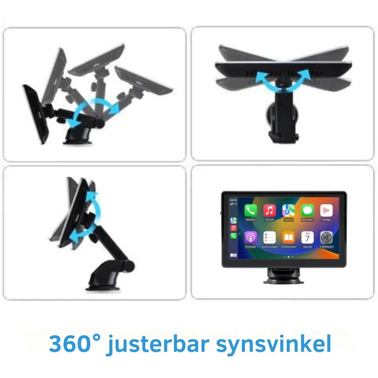 SmartDrive Bilskjerm – Trådløs Apple CarPlay & Android Auto | Enkel Installasjon, Ryggekamera, Bluetooth & GPS