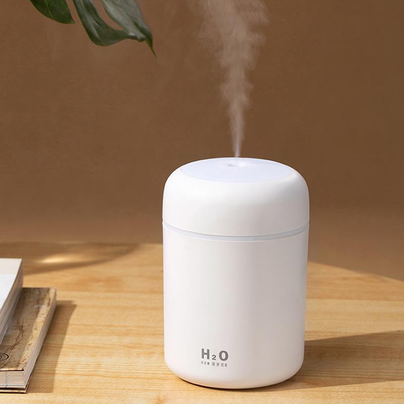 Stille Aromaterapi Diffuser | 7 Farger LED, Luftfukter & Timer | Essensielle Oljer, Nano-fukter for Hjem og Kontor