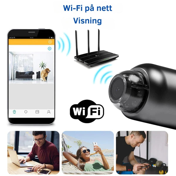 NanoWatch - Bærbart WiFi Kamera Med Lang Batterilevetid Og HD Opptak