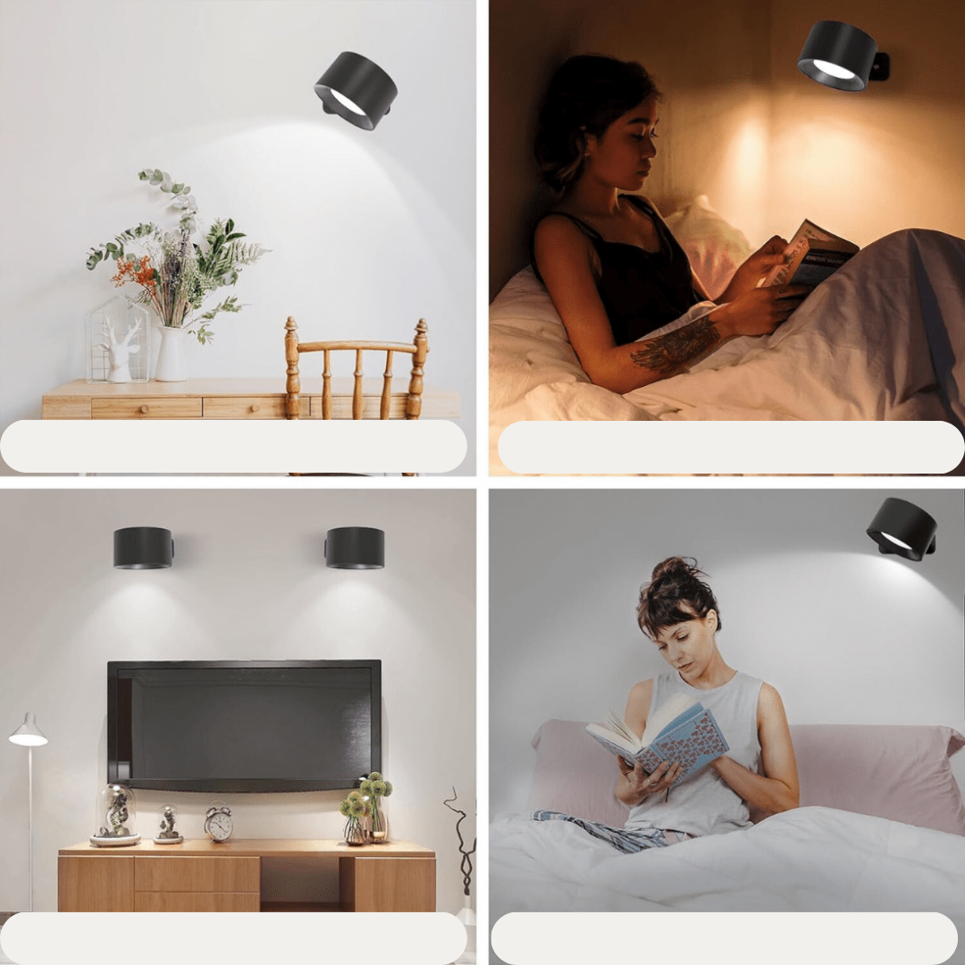 VersaLamp | Trådløs Vegglampe med Fleksibel Design