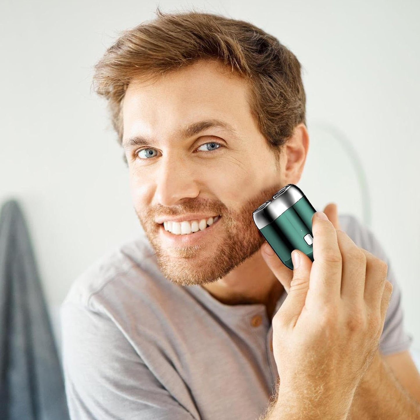 Mini Elektrisk Rakapparat for Menn | Vanntett, USB-Ladbar & Stille | Reisevennlig Håndholdt Barbermaskin med Hypoallergen Klinge