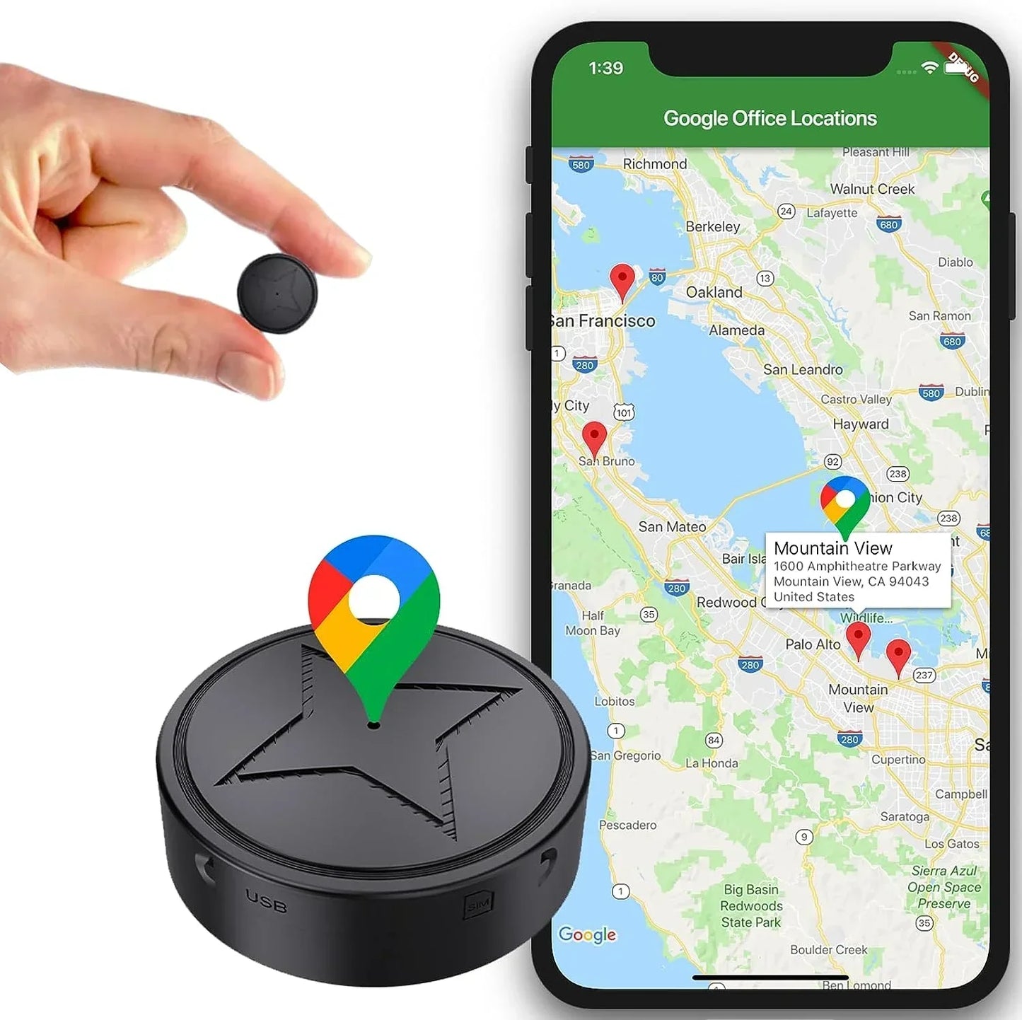 GeoTrace | Sterk magnetisk GPS-tracker