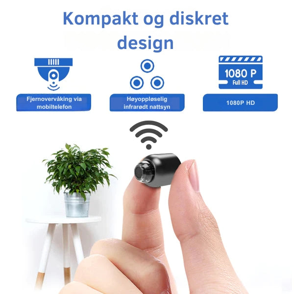 NanoWatch - Bærbart WiFi Kamera Med Lang Batterilevetid Og HD Opptak