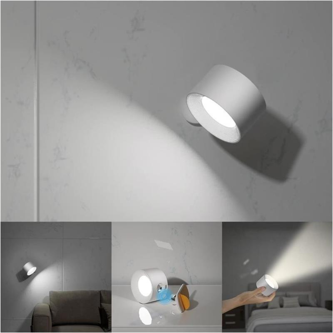 VersaLamp | Trådløs Vegglampe med Fleksibel Design