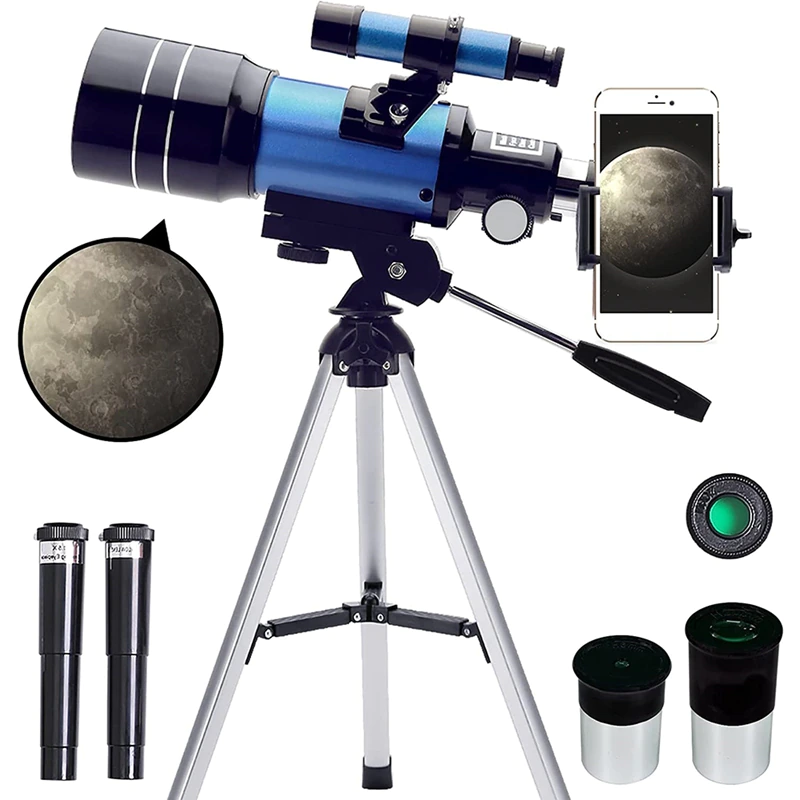 Nybegynner Stjernekikkert med 150x Forstørrelse - Barnevennlig Astronomisk Teleskop