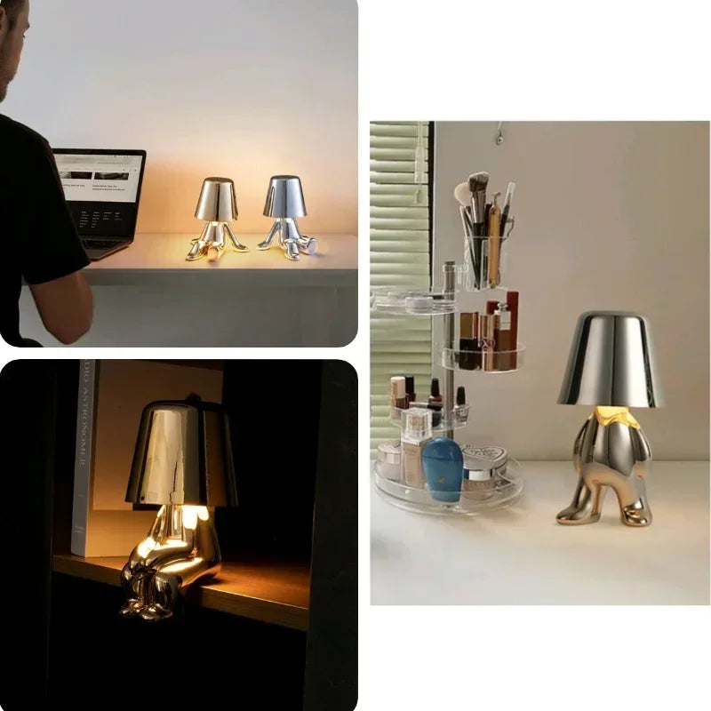 Dimmbar Bærbar LED-Lampe | USB-Ladbar, Sladdløs & Dekorativ | 5-Pakning Karakterlamper for Hjemmets Innredning
