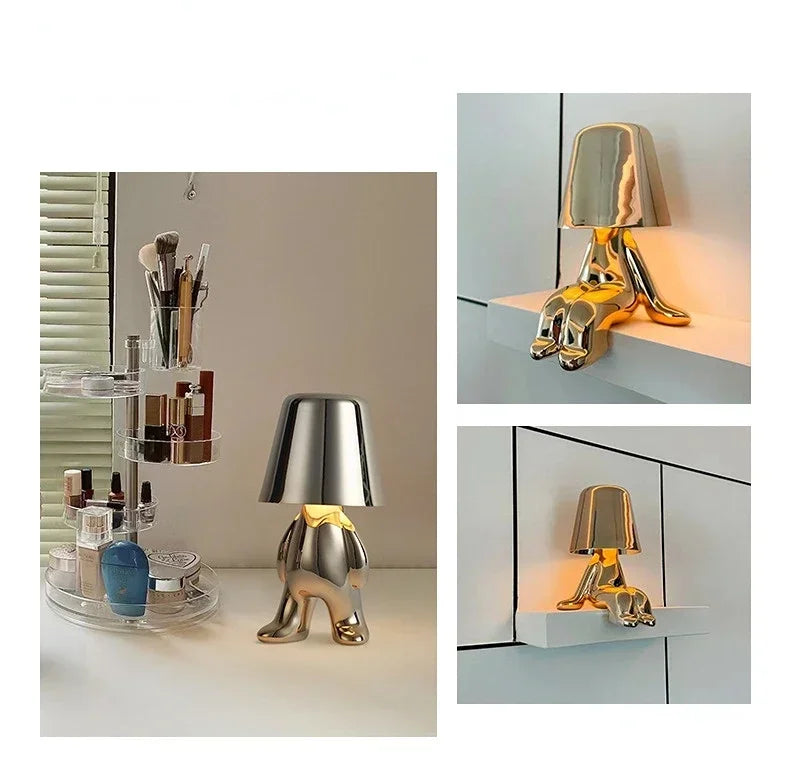 Dimmbar Bærbar LED-Lampe | USB-Ladbar, Sladdløs & Dekorativ | 5-Pakning Karakterlamper for Hjemmets Innredning