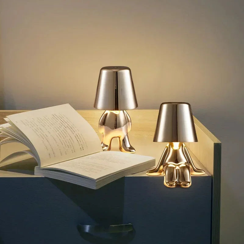 Dimmbar Bærbar LED-Lampe | USB-Ladbar, Sladdløs & Dekorativ | 5-Pakning Karakterlamper for Hjemmets Innredning