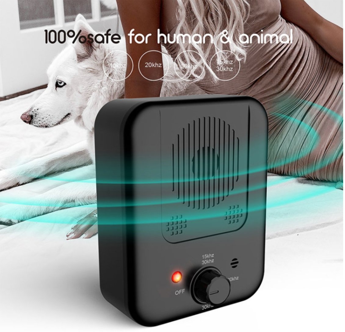 Anti hunde bjeffestasjon - Sonic Anti Dog Bark Device
