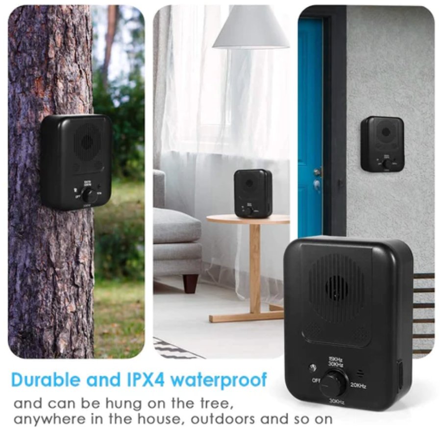 Anti hunde bjeffestasjon - Sonic Anti Dog Bark Device