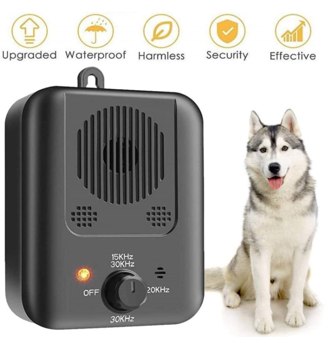 Anti hunde bjeffestasjon - Sonic Anti Dog Bark Device