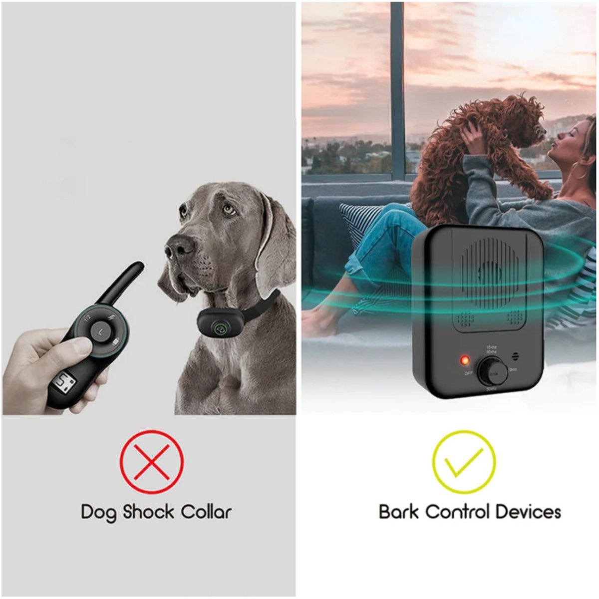 Anti hunde bjeffestasjon - Sonic Anti Dog Bark Device