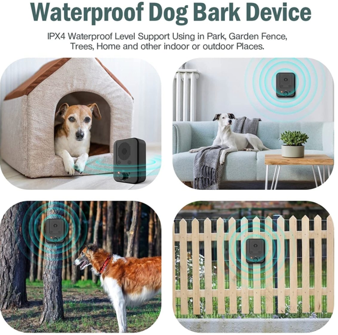 Anti hunde bjeffestasjon - Sonic Anti Dog Bark Device