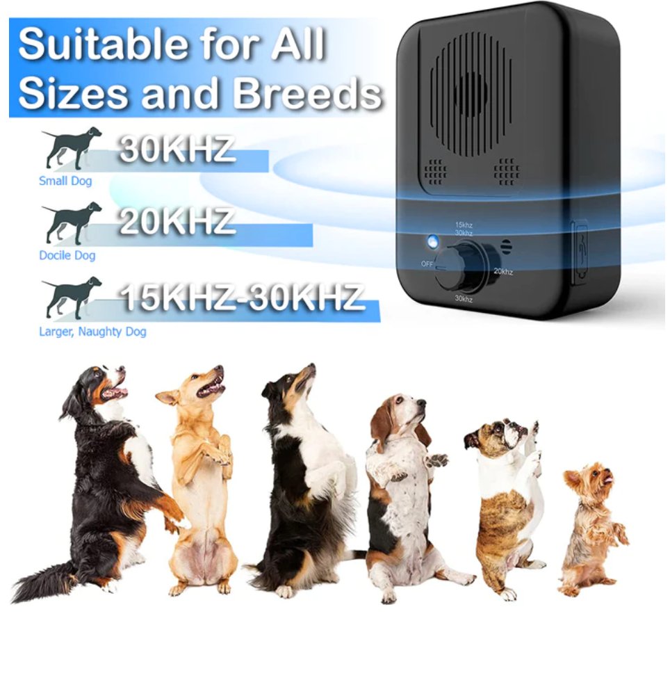Anti hunde bjeffestasjon - Sonic Anti Dog Bark Device