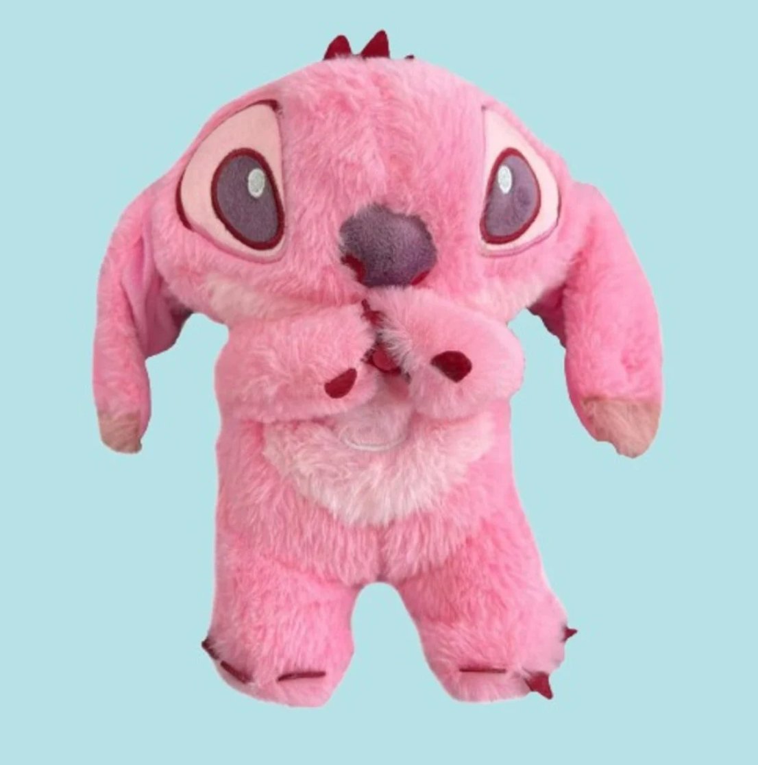 Kawaii Stitch Plush Doll med avslappende musikk og pustefunksjon