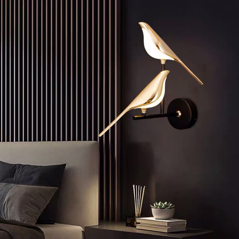 MrBird™ Magnetisk LED Lampe – Moderne Bordlampe & Vegglampe med Justerbar Lys | Energieffektiv og Elegant Belysning for Hjemmet