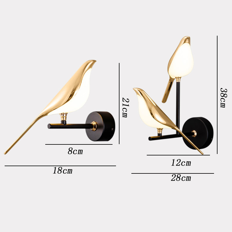 MrBird™ Magnetisk LED Lampe – Moderne Bordlampe & Vegglampe med Justerbar Lys | Energieffektiv og Elegant Belysning for Hjemmet