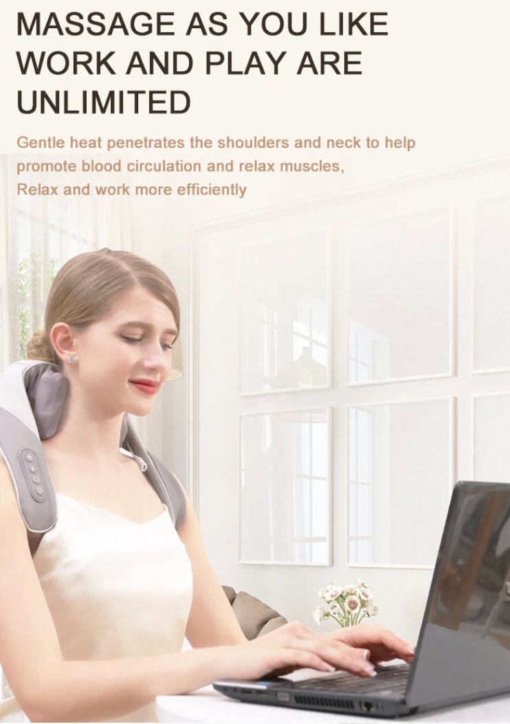 Smart nakke og skuldre massasje Shiatsu apparat