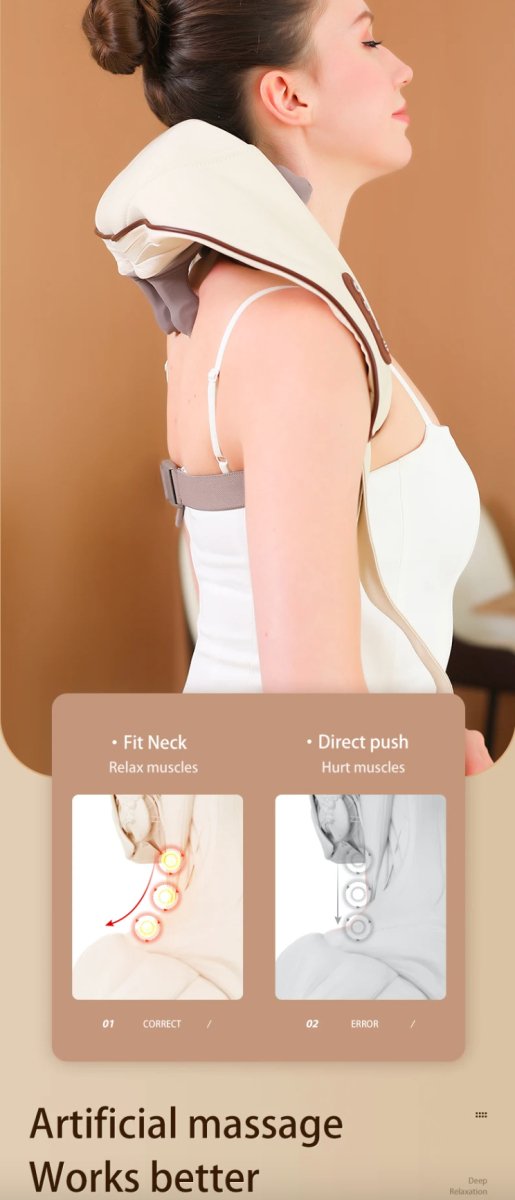 Smart nakke og skuldre massasje Shiatsu apparat