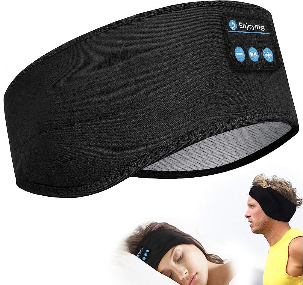 Trådløst Bluetooth-hodebånd og sove hodetelefoner Bluetooth-pannebånd Headband