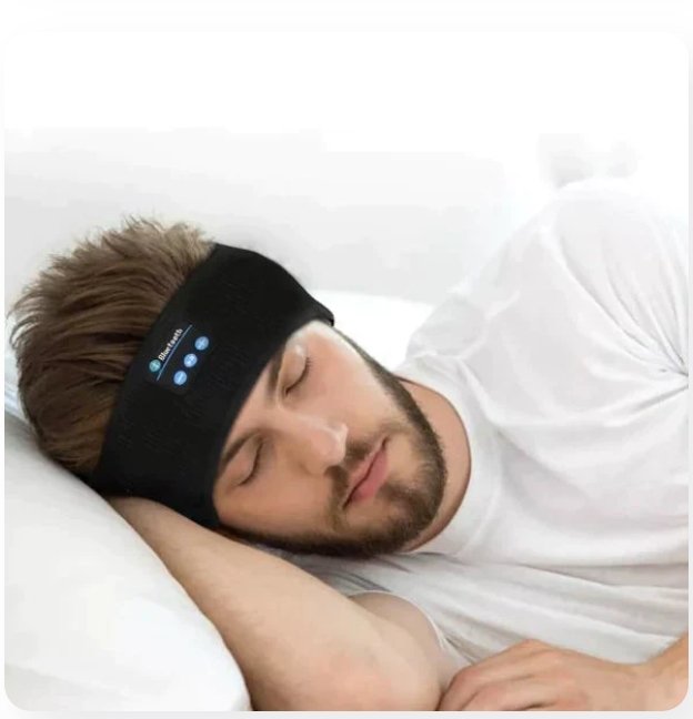 Trådløst Bluetooth-hodebånd og sove hodetelefoner Bluetooth-pannebånd Headband
