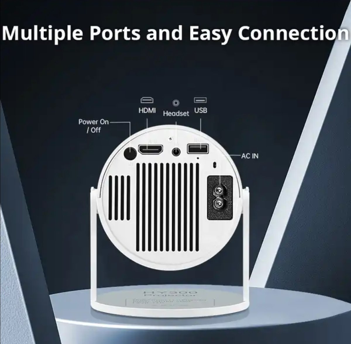Ultra NanoView Projector HD™ - stilige HY300 Smart HD Projektor
