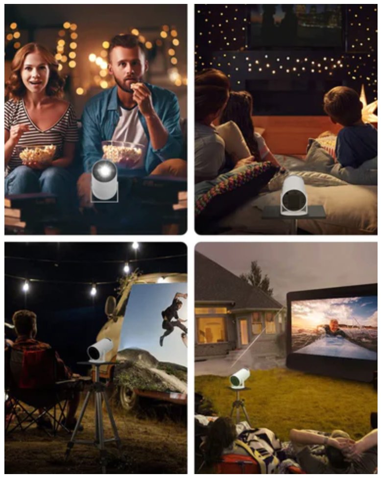 Ultra NanoView Projector HD™ - stilige HY300 Smart HD Projektor
