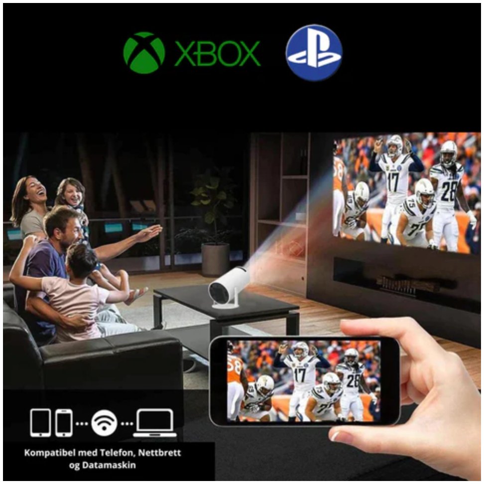 Ultra NanoView Projector HD™ - stilige HY300 Smart HD Projektor