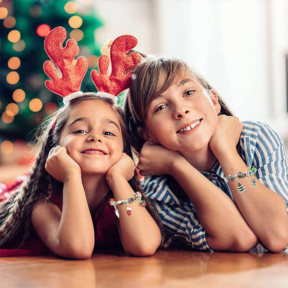 24 dagers nedtellingskalender - gjør-det-selv julekalenderarmbånd-sett