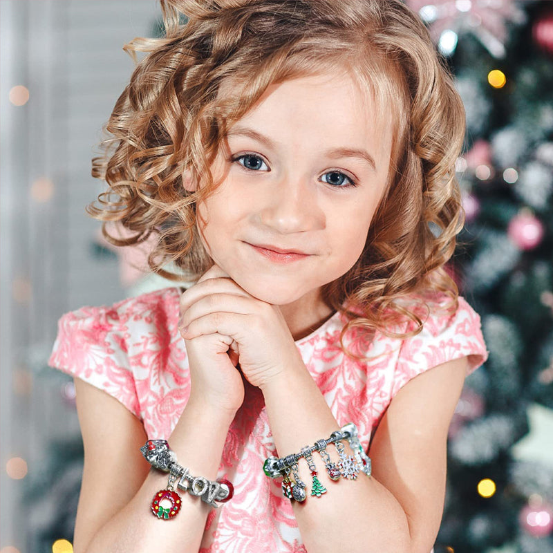 24 dagers nedtellingskalender - gjør-det-selv julekalenderarmbånd-sett