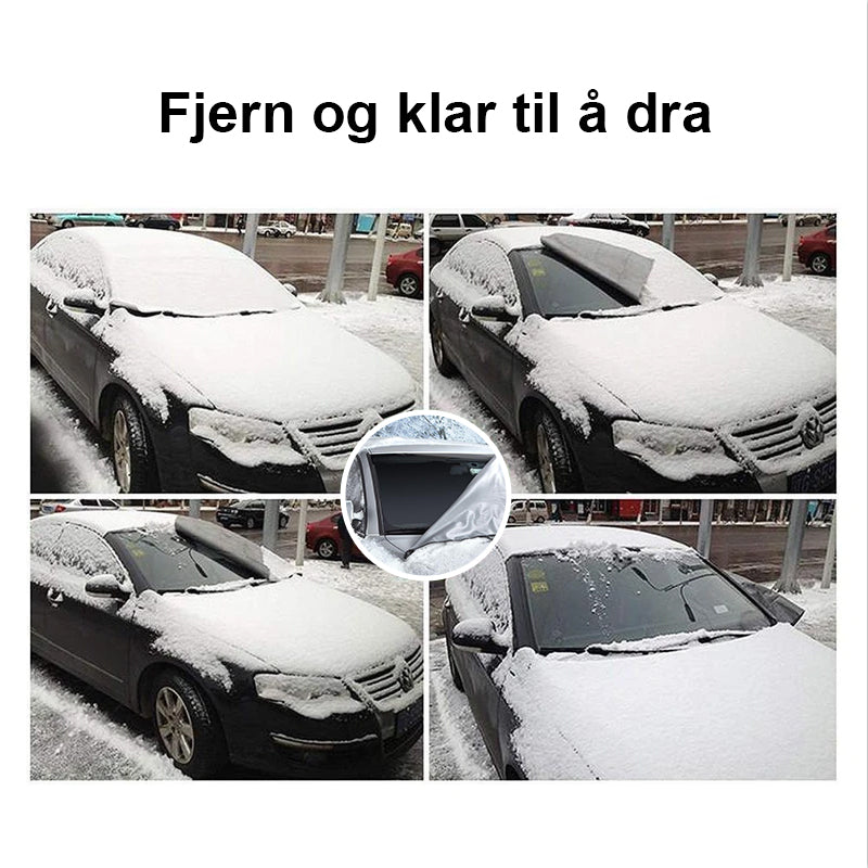 Magnetisk Frontrutedeksel for Bil – Isolert Beskyttelse mot Snø, Frost & Sol