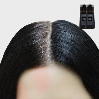 Skadefri hårfarge shampoo uten ammoniakk – Naturlig farge på 10 minutter | Svart, Mørkebrun, Lysbrun, Rød, Lilla