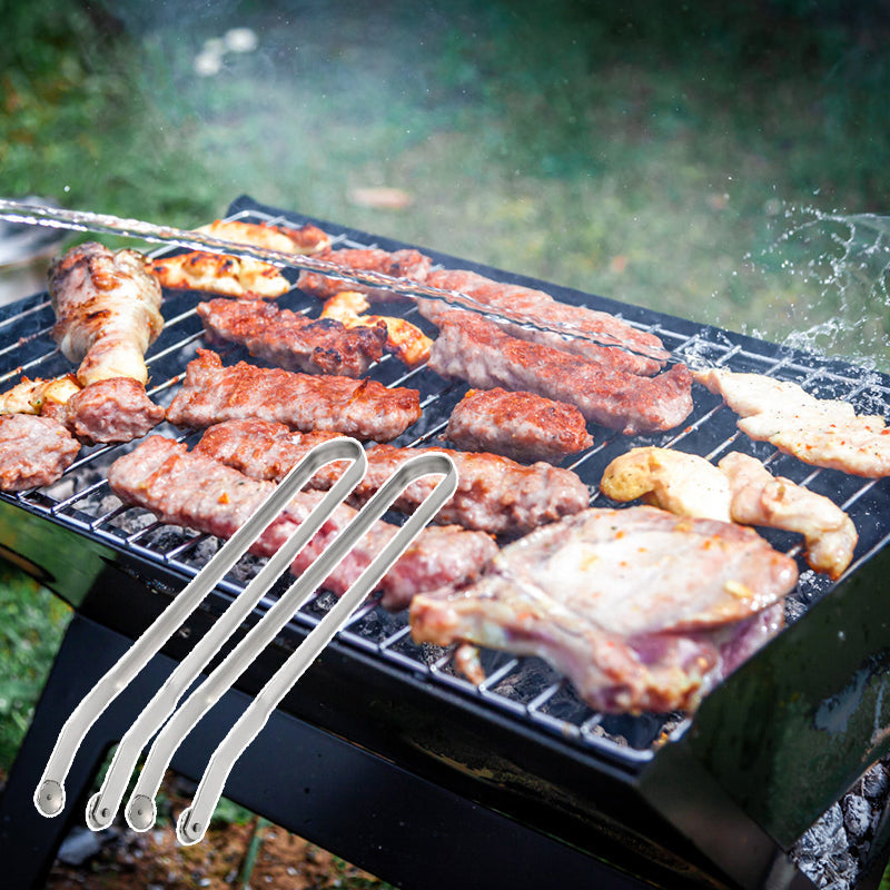 Vendetang til Grillpølser – Ergonomisk Grilltang i Rustfritt Stål for Perfekt Pølsegrilling | Praktisk Kjøkkenredskap for BBQ, Sommerfester og Utendørs Matlaging