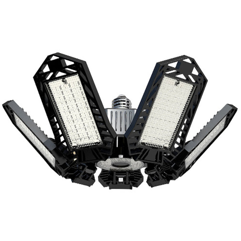1/2 x Lyssterk LED-garasjelampe med justerbare paneler