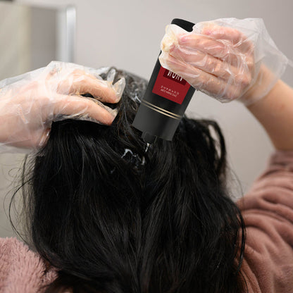 Skadefri hårfarge shampoo uten ammoniakk – Naturlig farge på 10 minutter | Svart, Mørkebrun, Lysbrun, Rød, Lilla