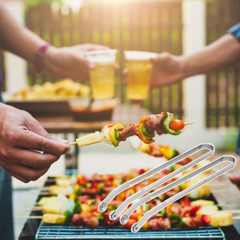Vendetang til Grillpølser – Ergonomisk Grilltang i Rustfritt Stål for Perfekt Pølsegrilling | Praktisk Kjøkkenredskap for BBQ, Sommerfester og Utendørs Matlaging