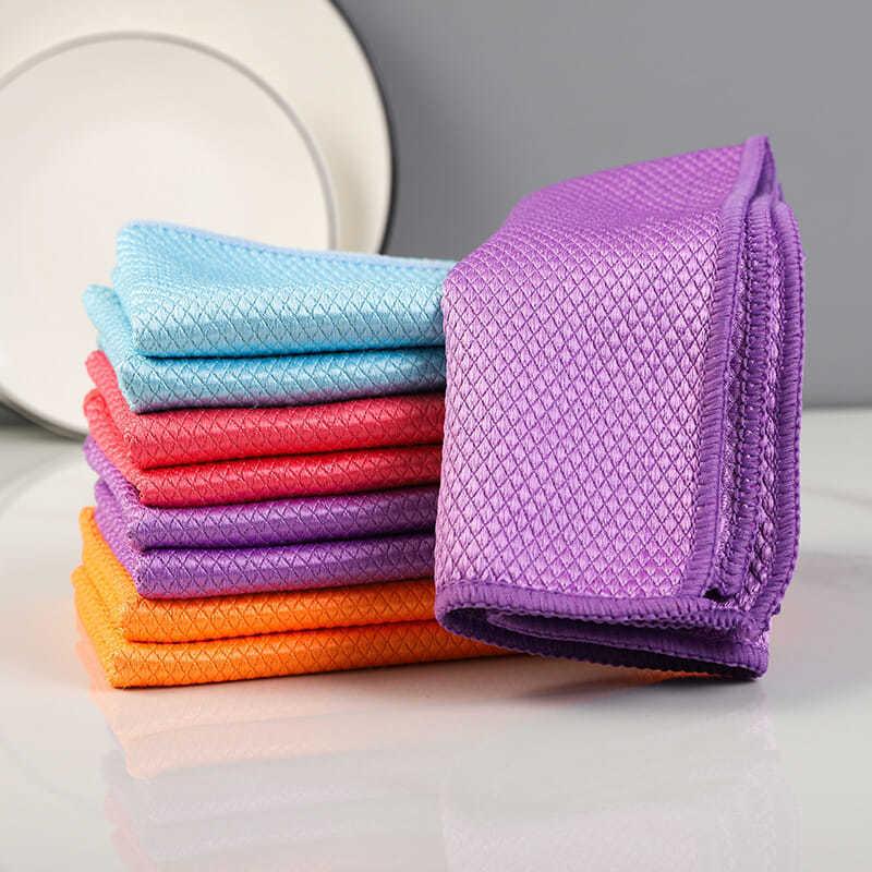 Fiskeskjell Mikrofiber Poleringsklut – Effektiv Rengjøring for Glass, Speil og Rustfritt Stål
