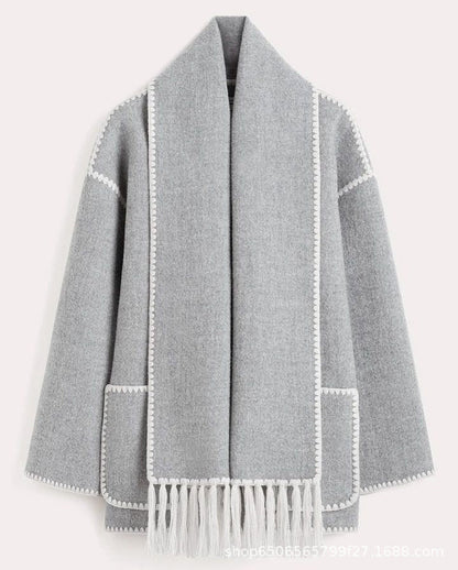 Toni™ - Kåpe med skjerf med dusker